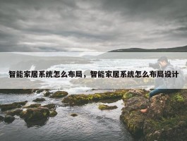 智能家居系统怎么布局，智能家居系统怎么布局设计