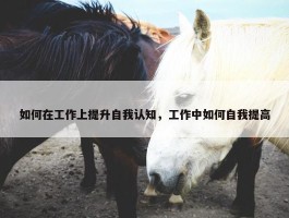 如何在工作上提升自我认知，工作中如何自我提高